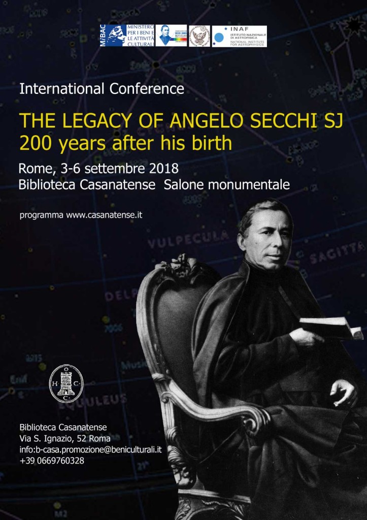 Angelo Secchi: conferenza internazionale e workshop | SISFA